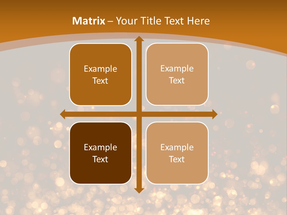 Golden Fire Winter PowerPoint Template