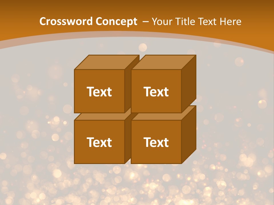 Golden Fire Winter PowerPoint Template