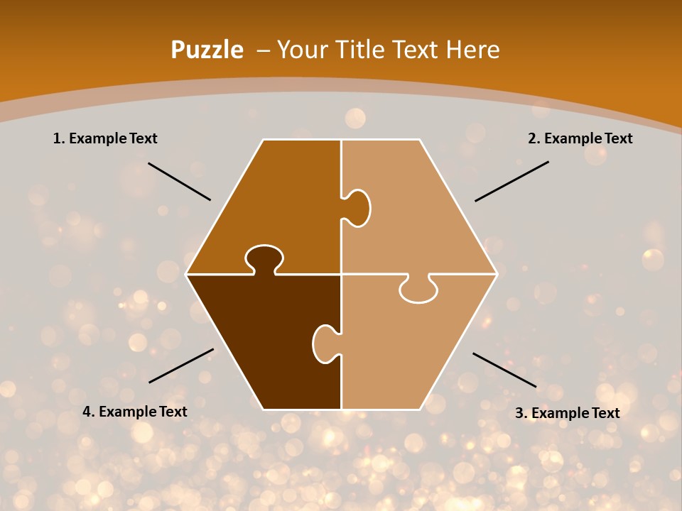 Golden Fire Winter PowerPoint Template