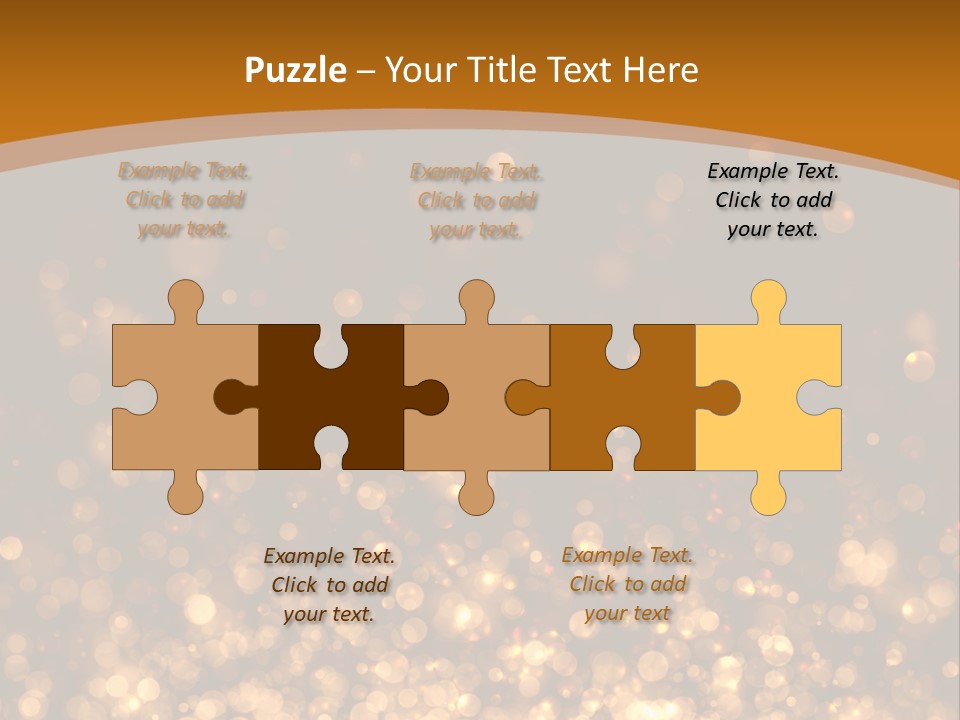 Golden Fire Winter PowerPoint Template