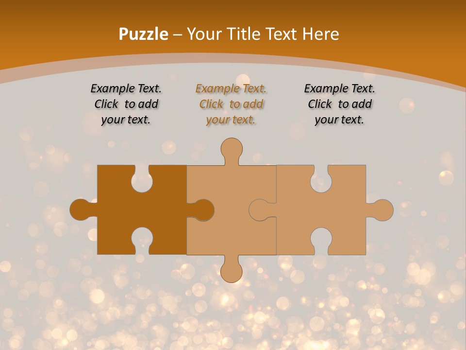 Golden Fire Winter PowerPoint Template