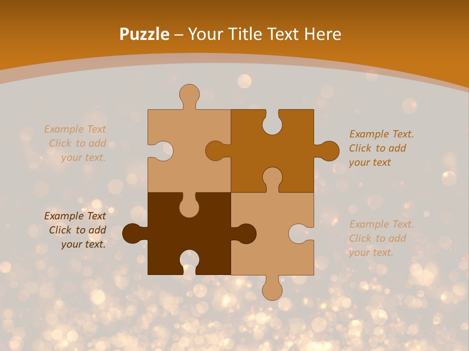 Golden Fire Winter PowerPoint Template