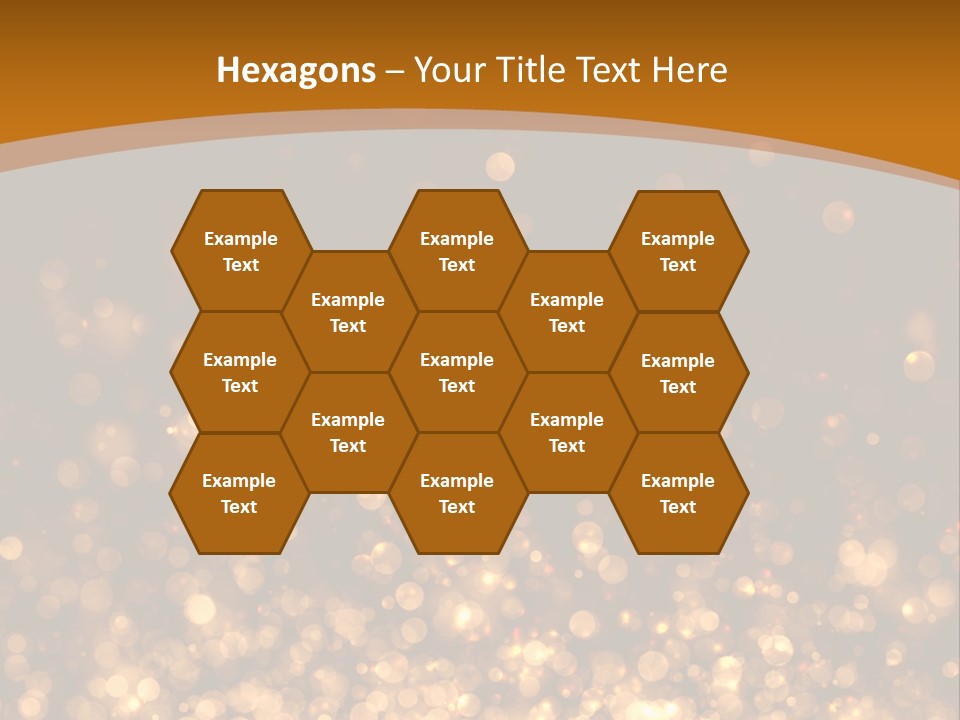 Golden Fire Winter PowerPoint Template