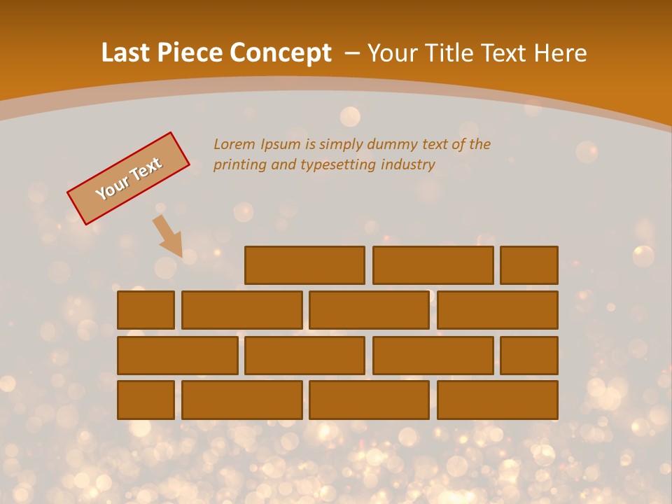Golden Fire Winter PowerPoint Template