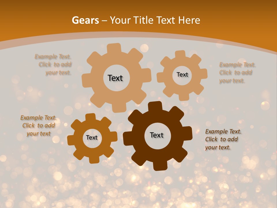 Golden Fire Winter PowerPoint Template