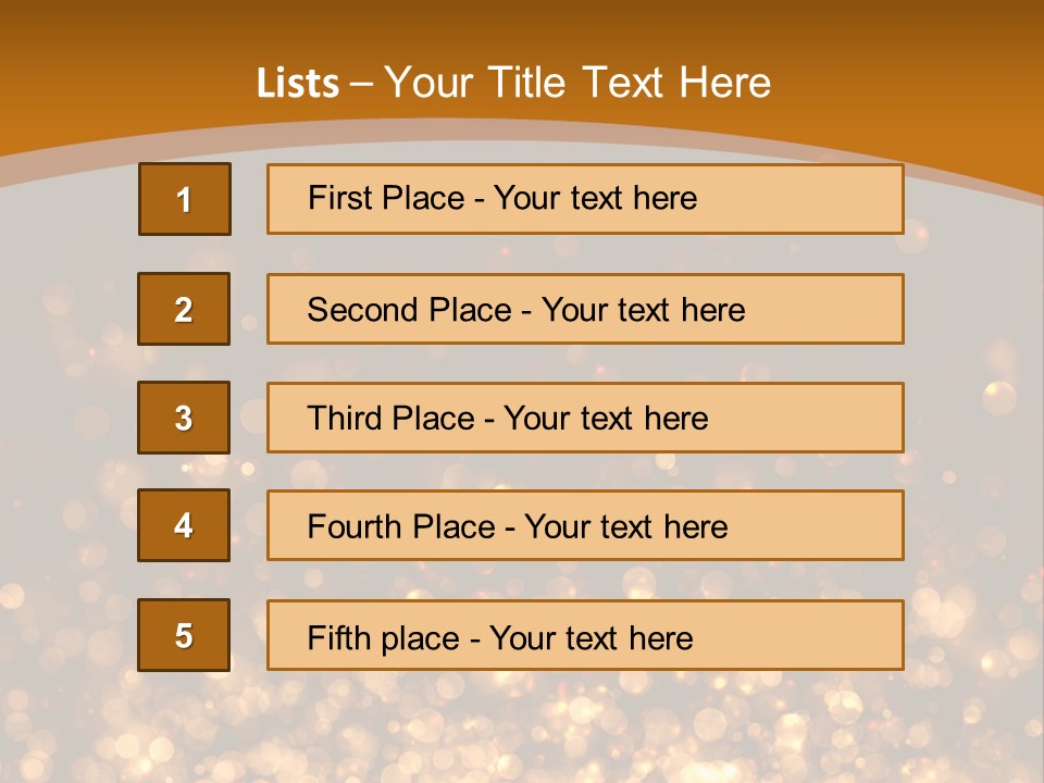 Golden Fire Winter PowerPoint Template