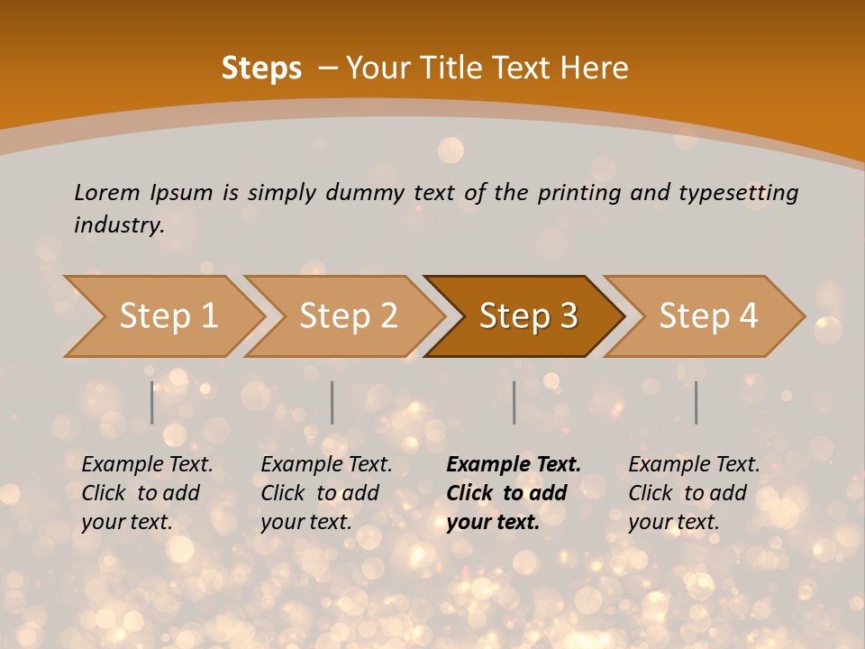 Golden Fire Winter PowerPoint Template