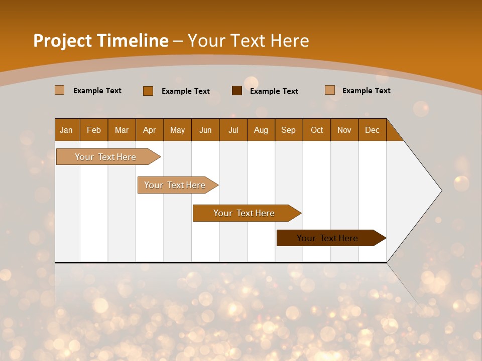 Golden Fire Winter PowerPoint Template