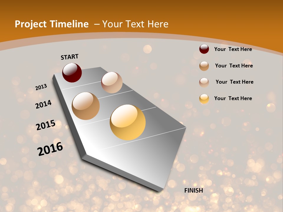 Golden Fire Winter PowerPoint Template