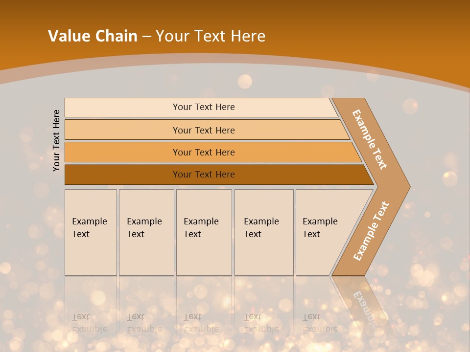 Golden Fire Winter PowerPoint Template