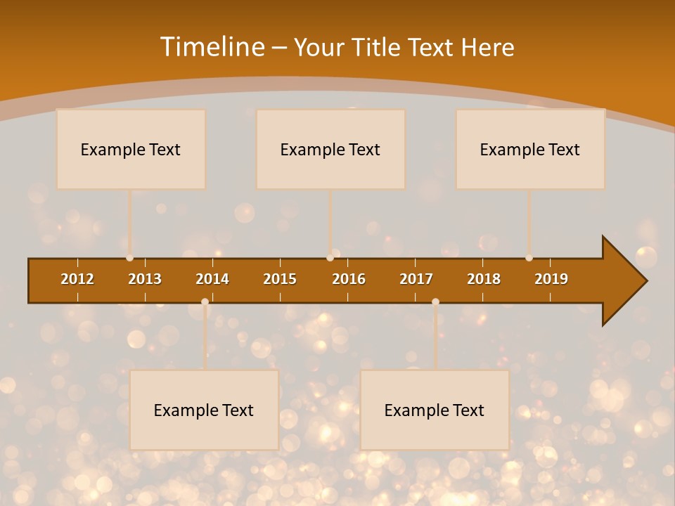 Golden Fire Winter PowerPoint Template