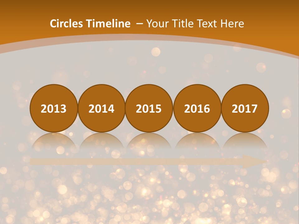 Golden Fire Winter PowerPoint Template