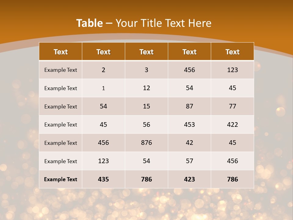 Golden Fire Winter PowerPoint Template