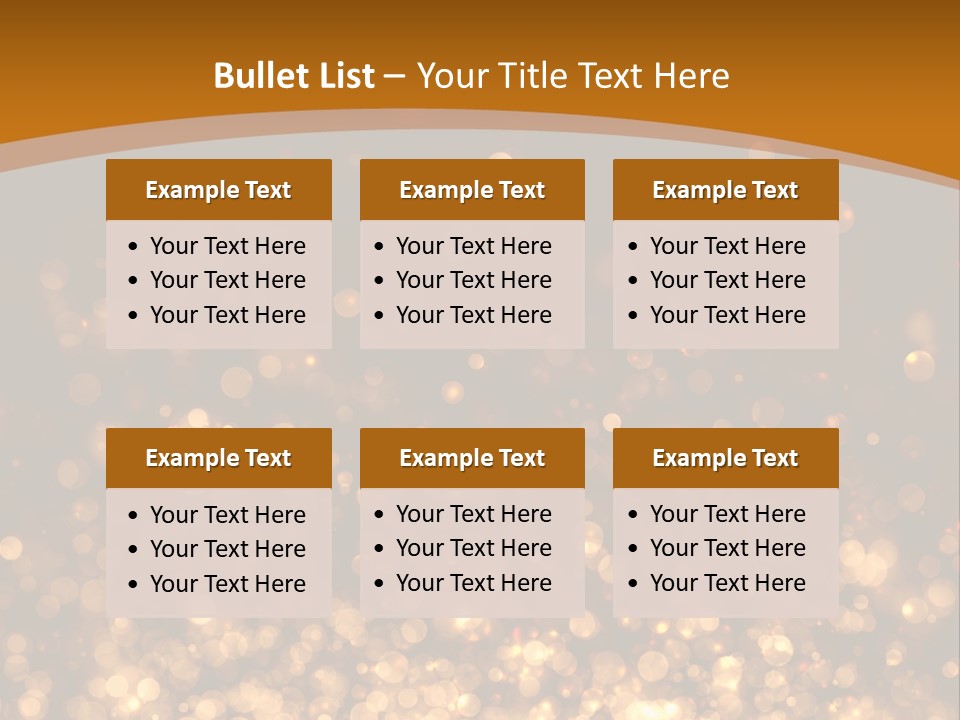 Golden Fire Winter PowerPoint Template