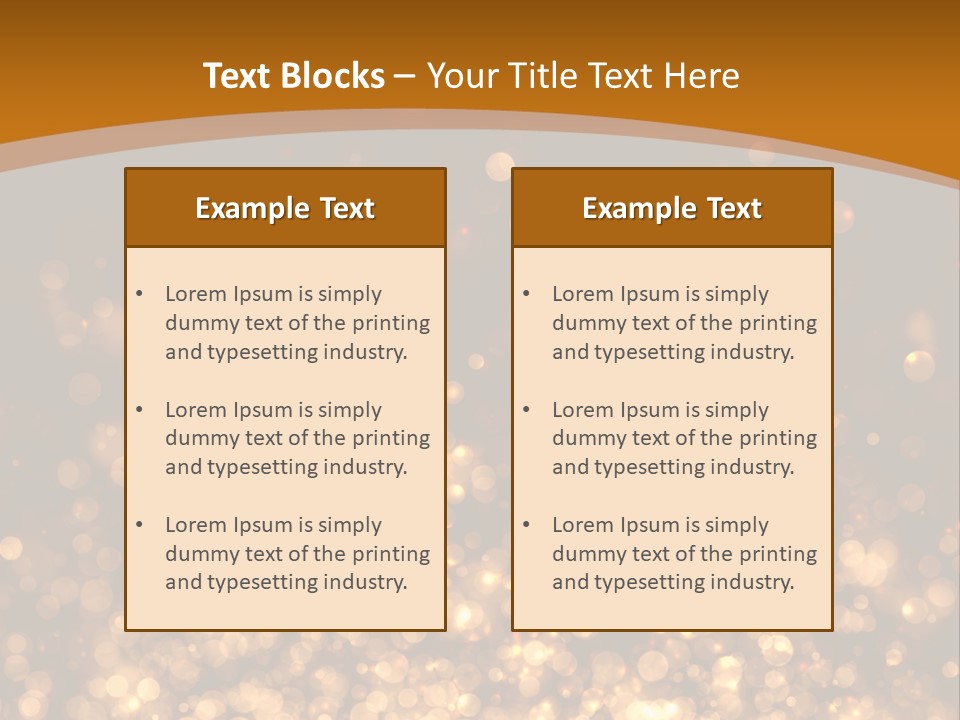Golden Fire Winter PowerPoint Template
