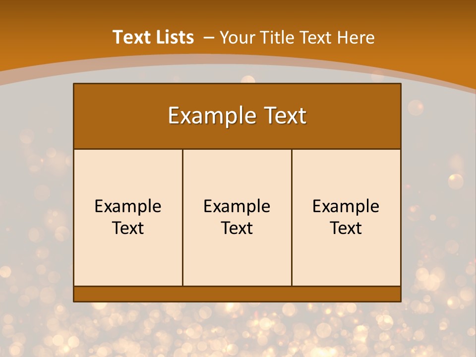 Golden Fire Winter PowerPoint Template