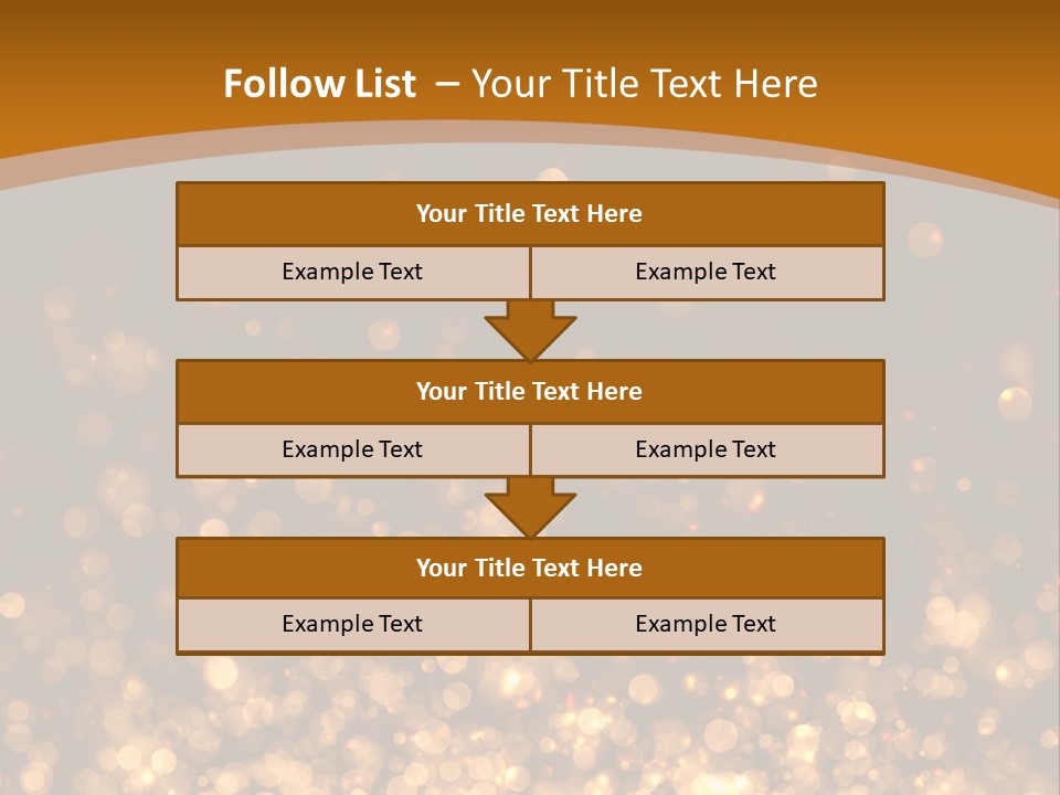 Golden Fire Winter PowerPoint Template