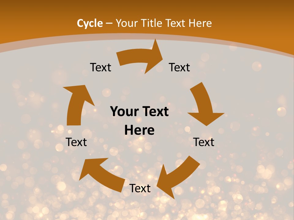 Golden Fire Winter PowerPoint Template