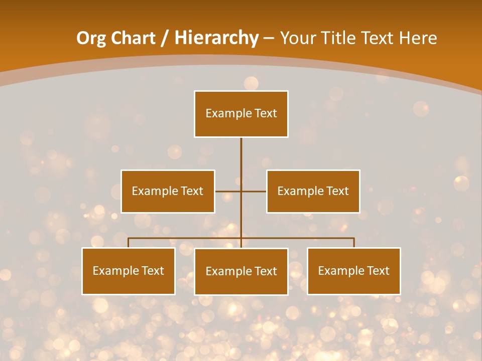 Golden Fire Winter PowerPoint Template