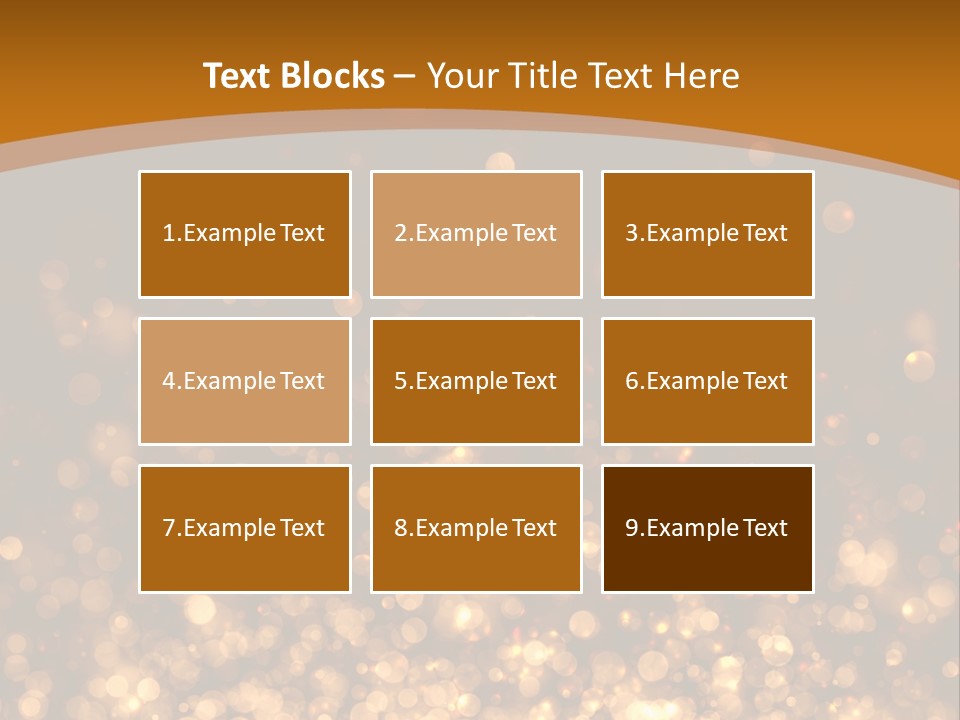 Golden Fire Winter PowerPoint Template