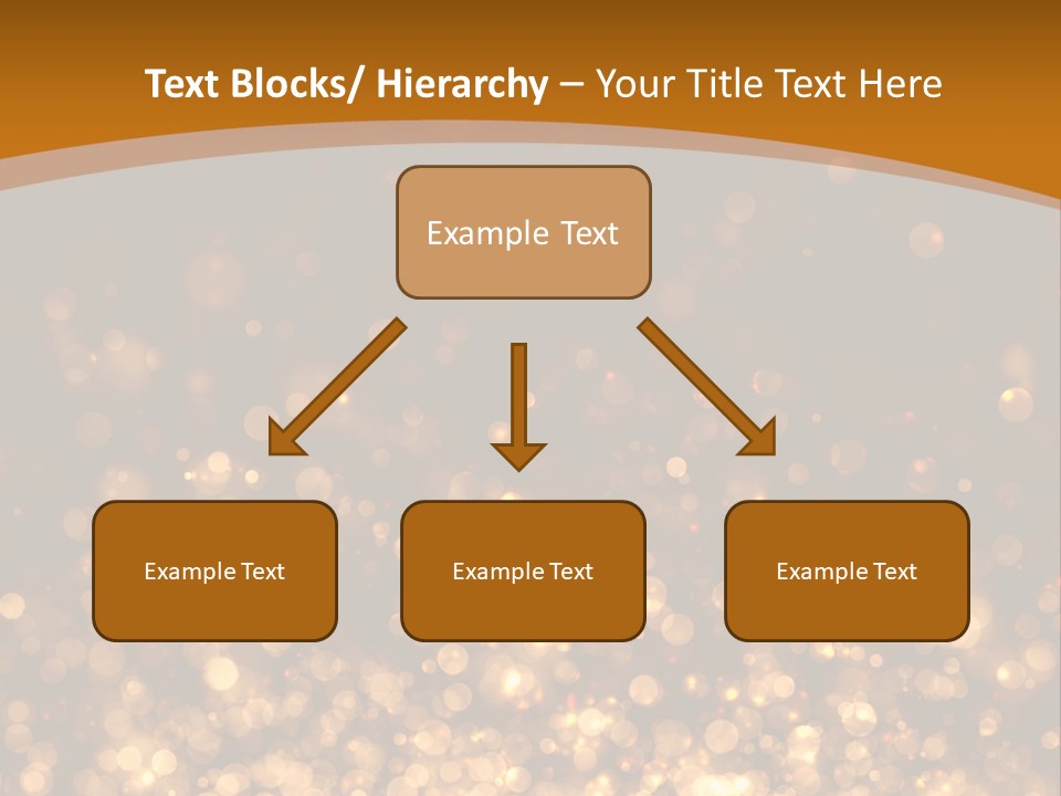 Golden Fire Winter PowerPoint Template