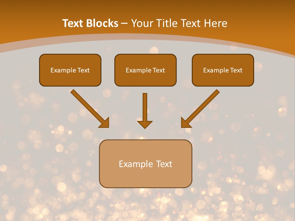 Golden Fire Winter PowerPoint Template