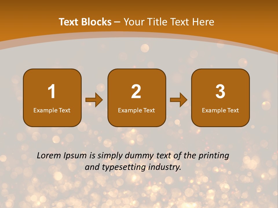 Golden Fire Winter PowerPoint Template