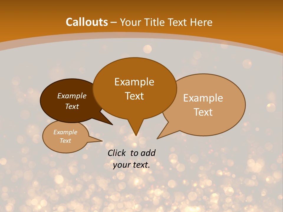 Golden Fire Winter PowerPoint Template