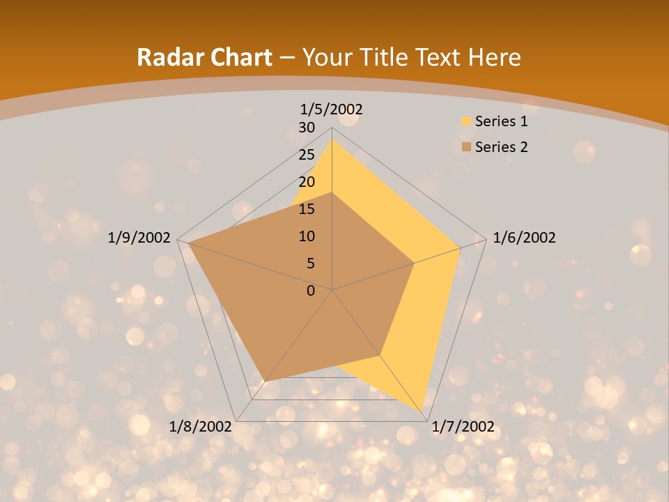 Golden Fire Winter PowerPoint Template