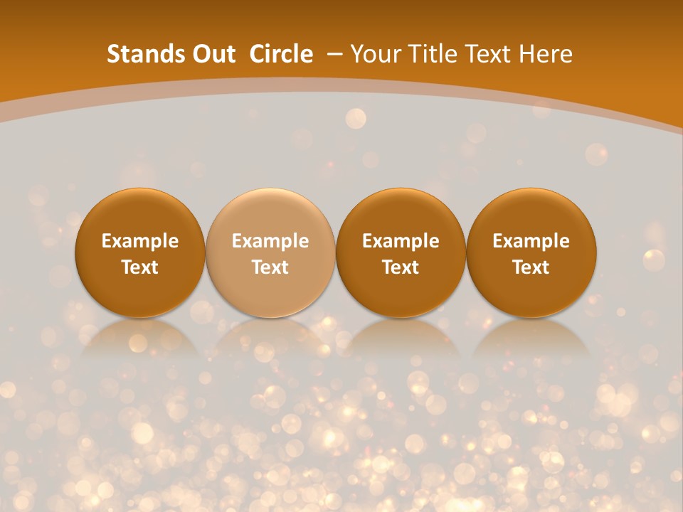 Golden Fire Winter PowerPoint Template