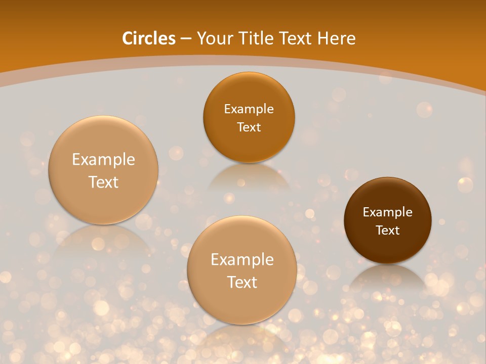 Golden Fire Winter PowerPoint Template