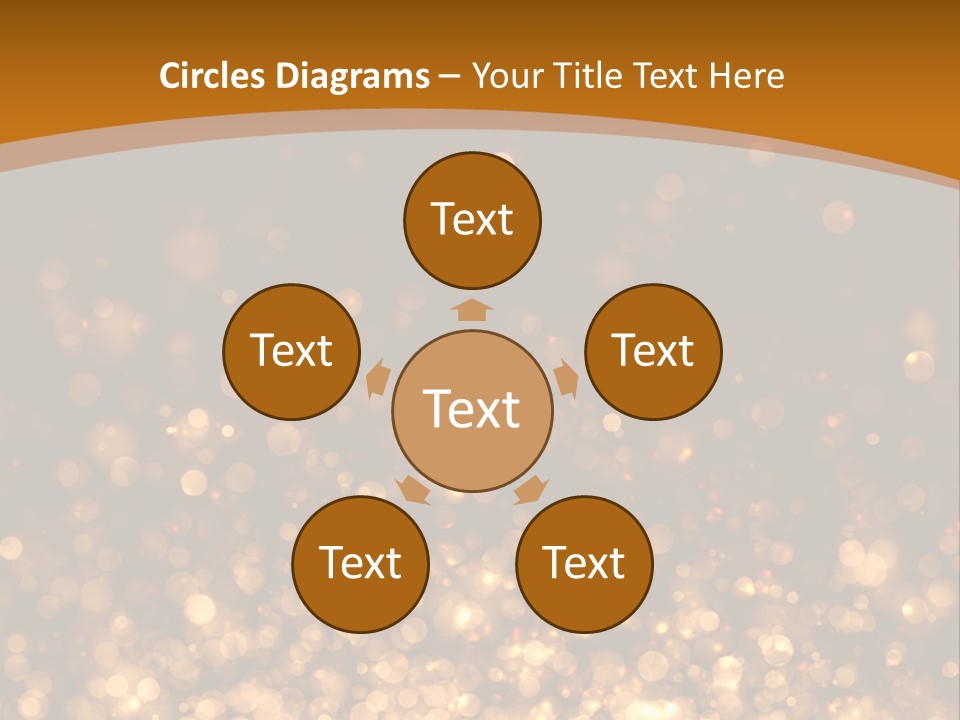 Golden Fire Winter PowerPoint Template