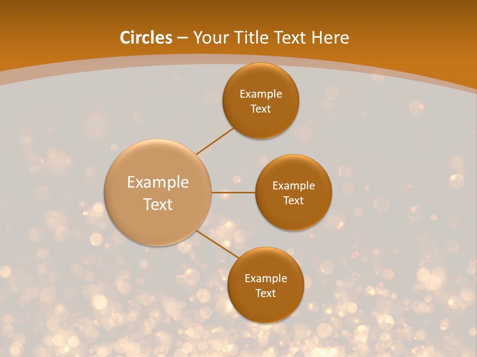 Golden Fire Winter PowerPoint Template