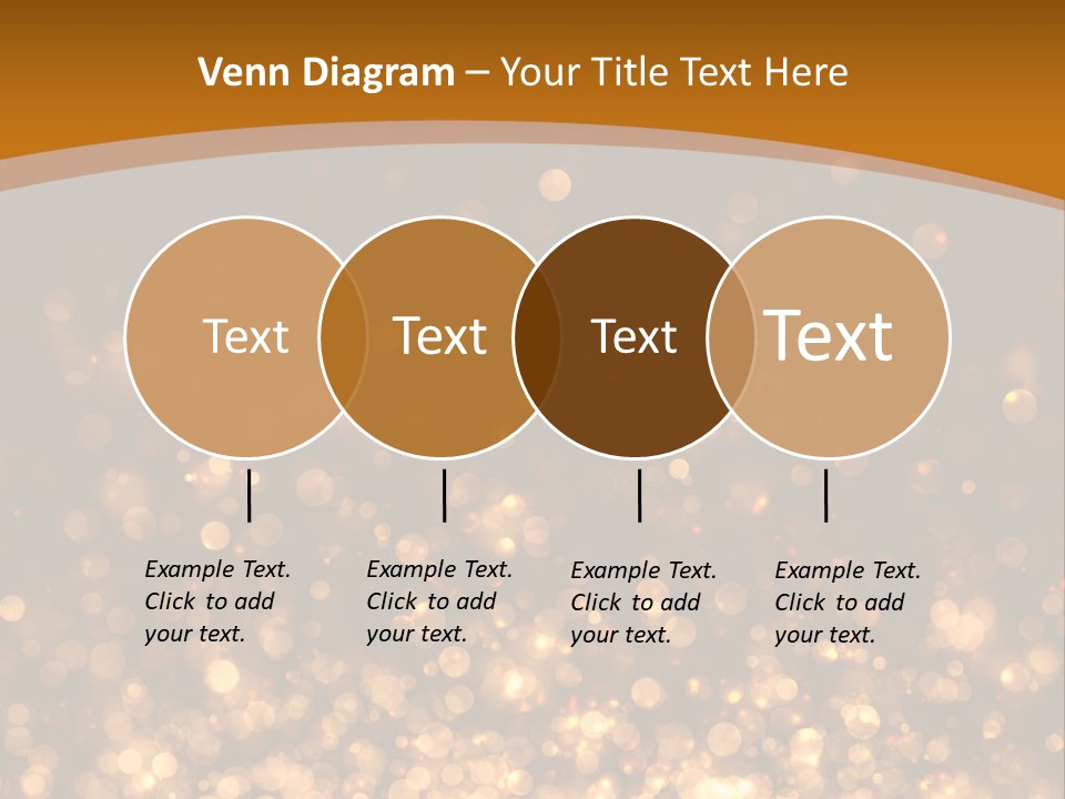 Golden Fire Winter PowerPoint Template