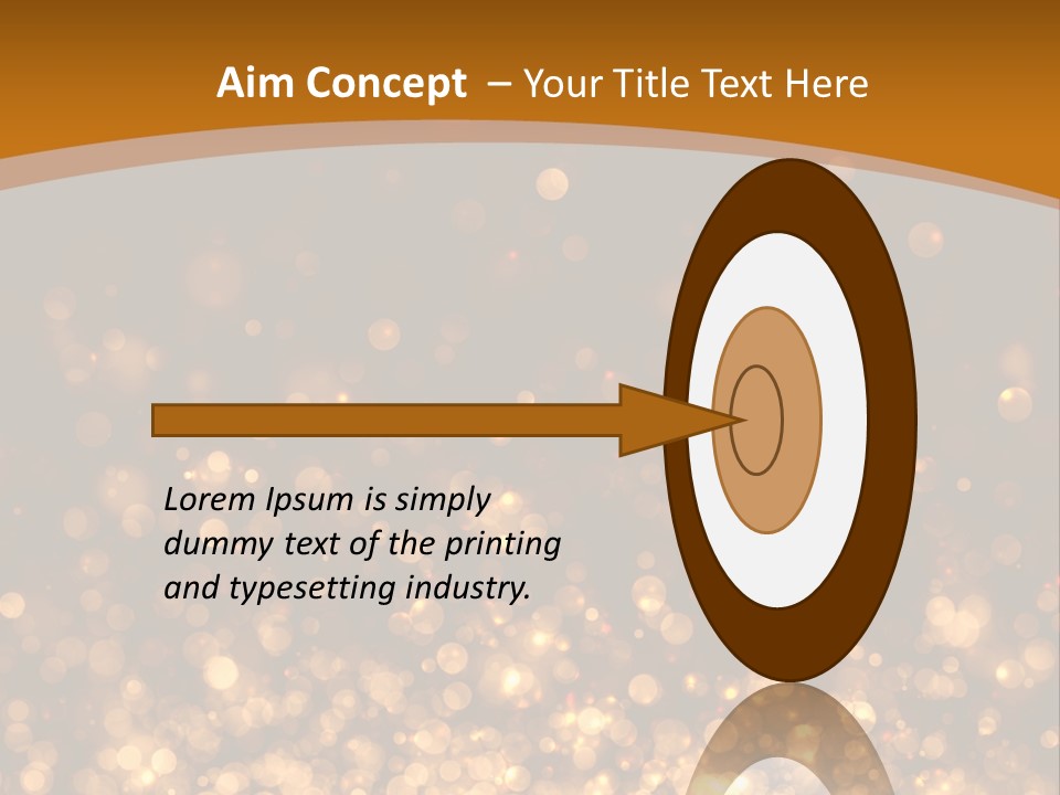 Golden Fire Winter PowerPoint Template