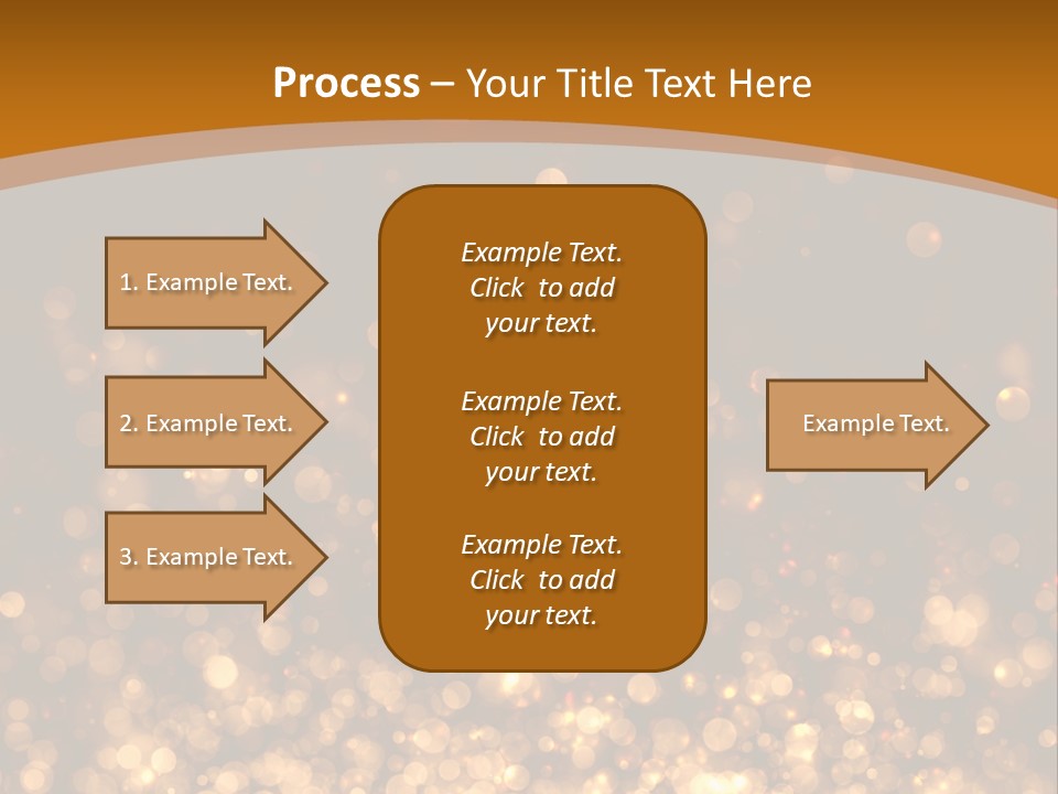 Golden Fire Winter PowerPoint Template