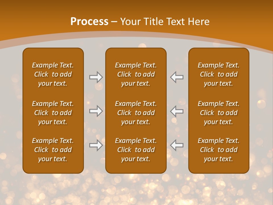 Golden Fire Winter PowerPoint Template