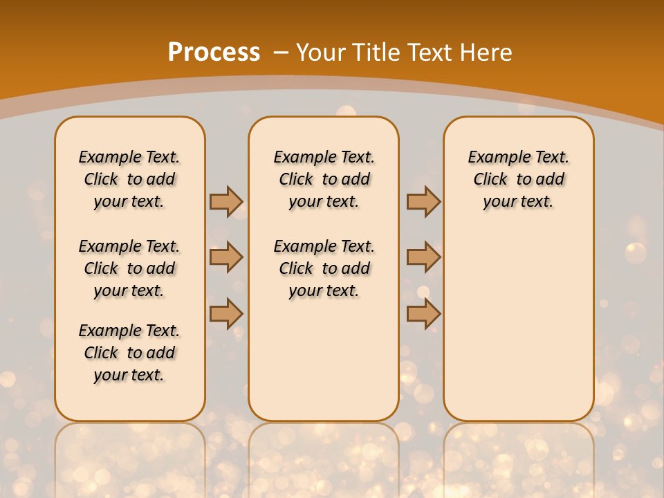 Golden Fire Winter PowerPoint Template