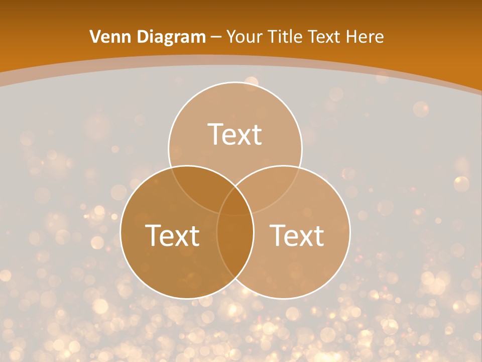 Golden Fire Winter PowerPoint Template