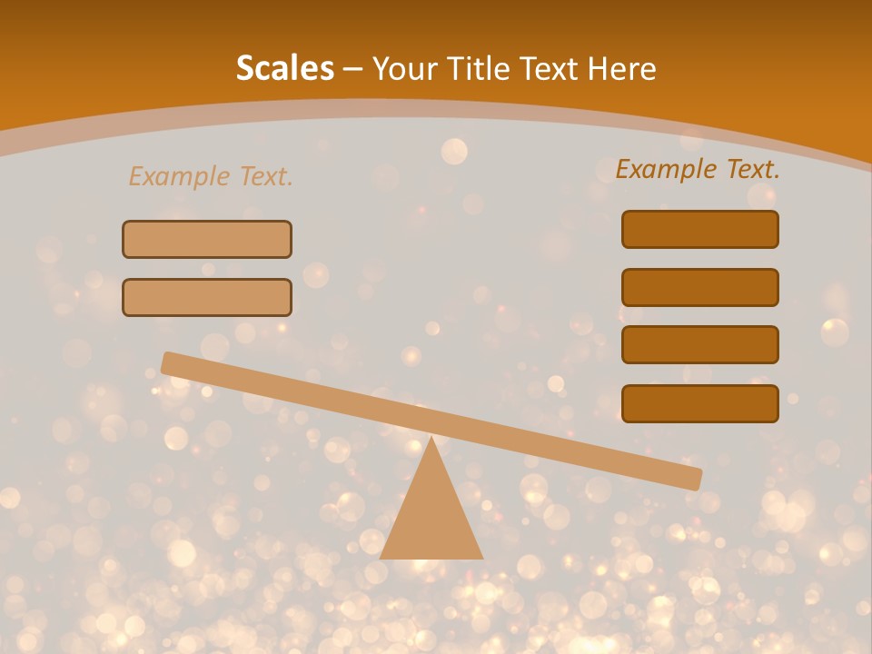 Golden Fire Winter PowerPoint Template