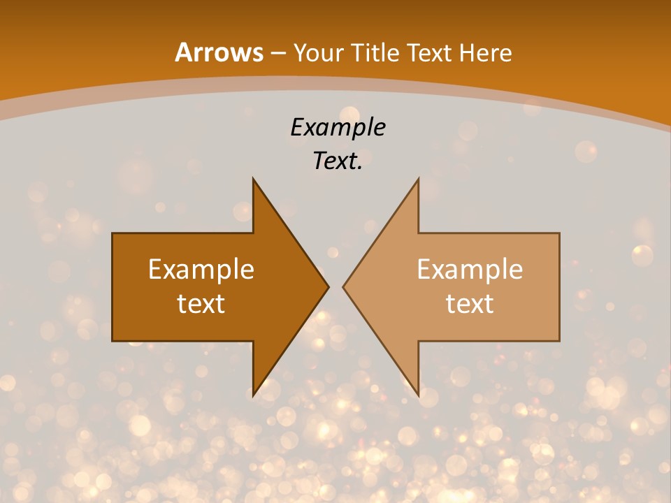 Golden Fire Winter PowerPoint Template