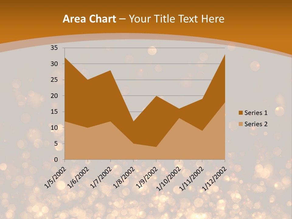 Golden Fire Winter PowerPoint Template