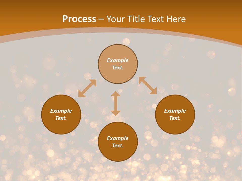 Golden Fire Winter PowerPoint Template