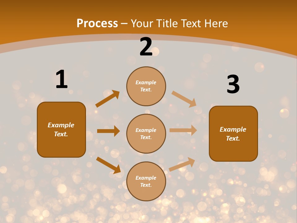 Golden Fire Winter PowerPoint Template