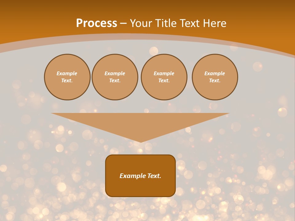 Golden Fire Winter PowerPoint Template