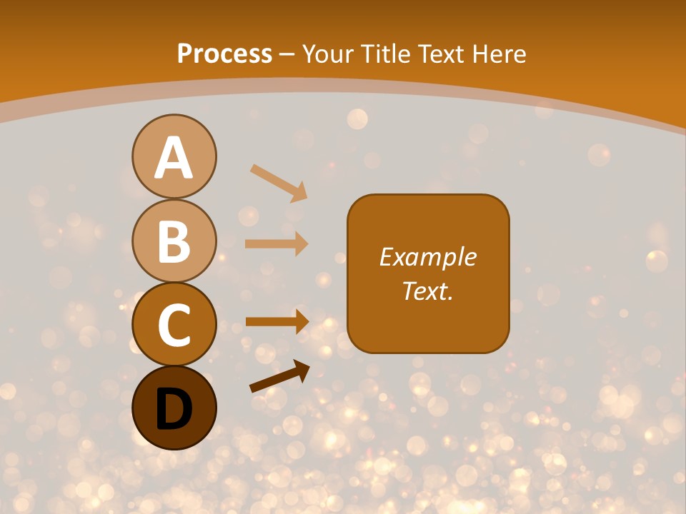 Golden Fire Winter PowerPoint Template