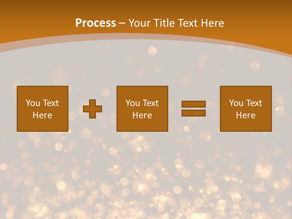 Golden Fire Winter PowerPoint Template