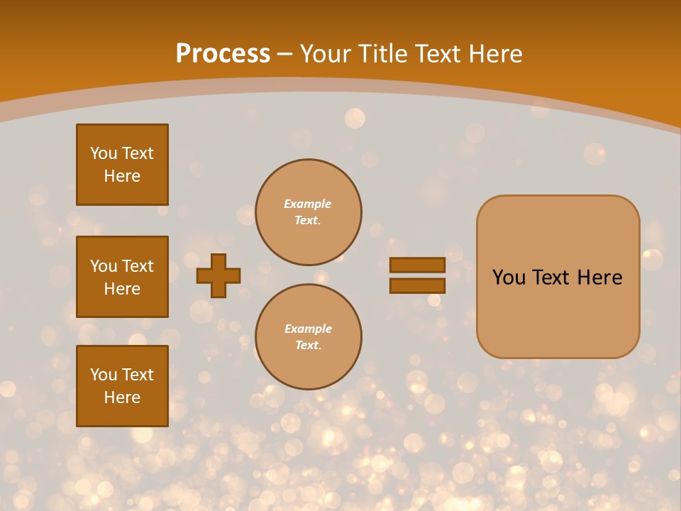 Golden Fire Winter PowerPoint Template