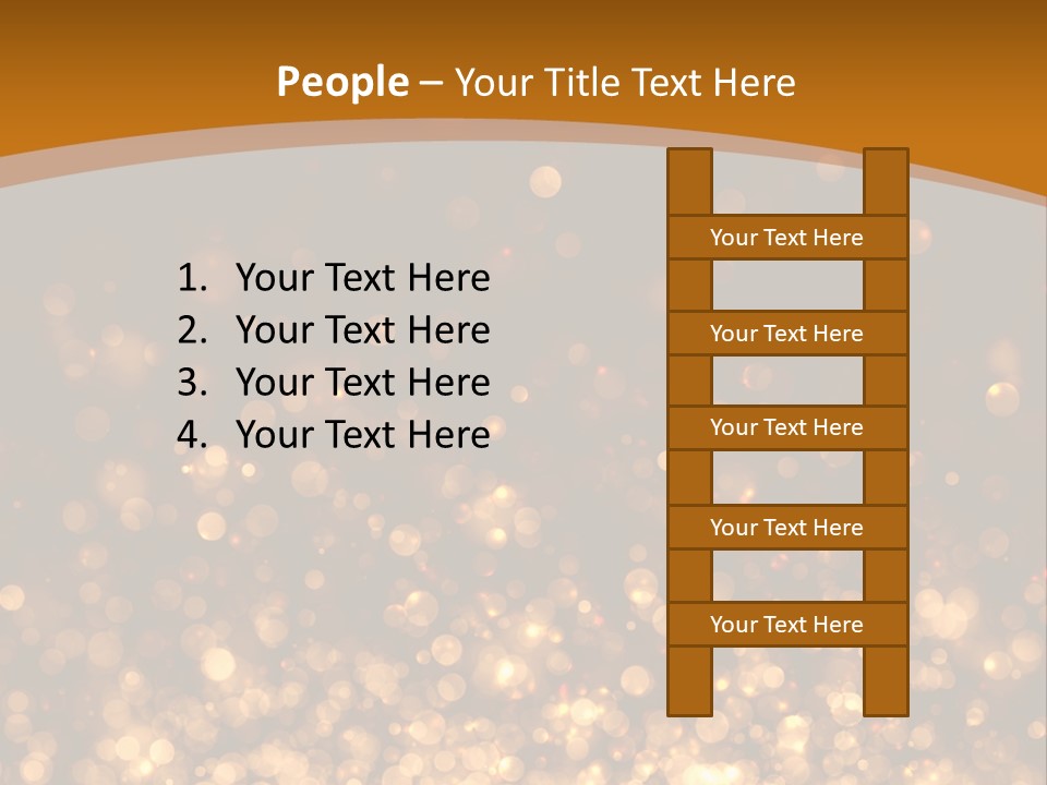 Golden Fire Winter PowerPoint Template