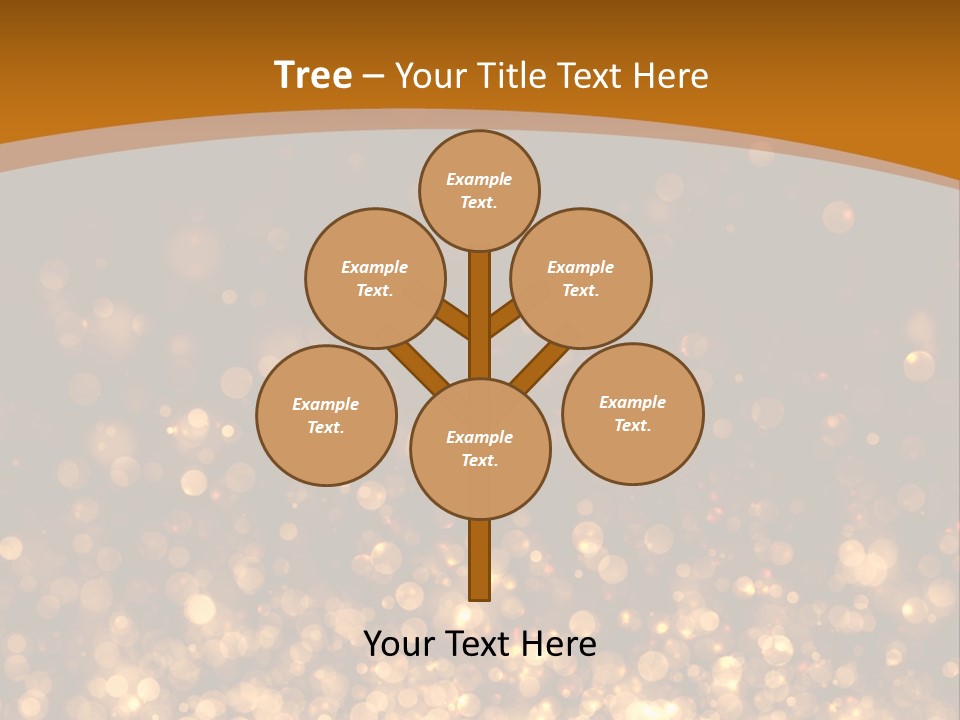 Golden Fire Winter PowerPoint Template